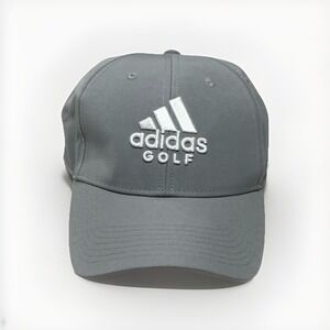 Adidas Golf Performance Hat Adjustable Strap Embroidered Gray Ball Cap Mens OSFM